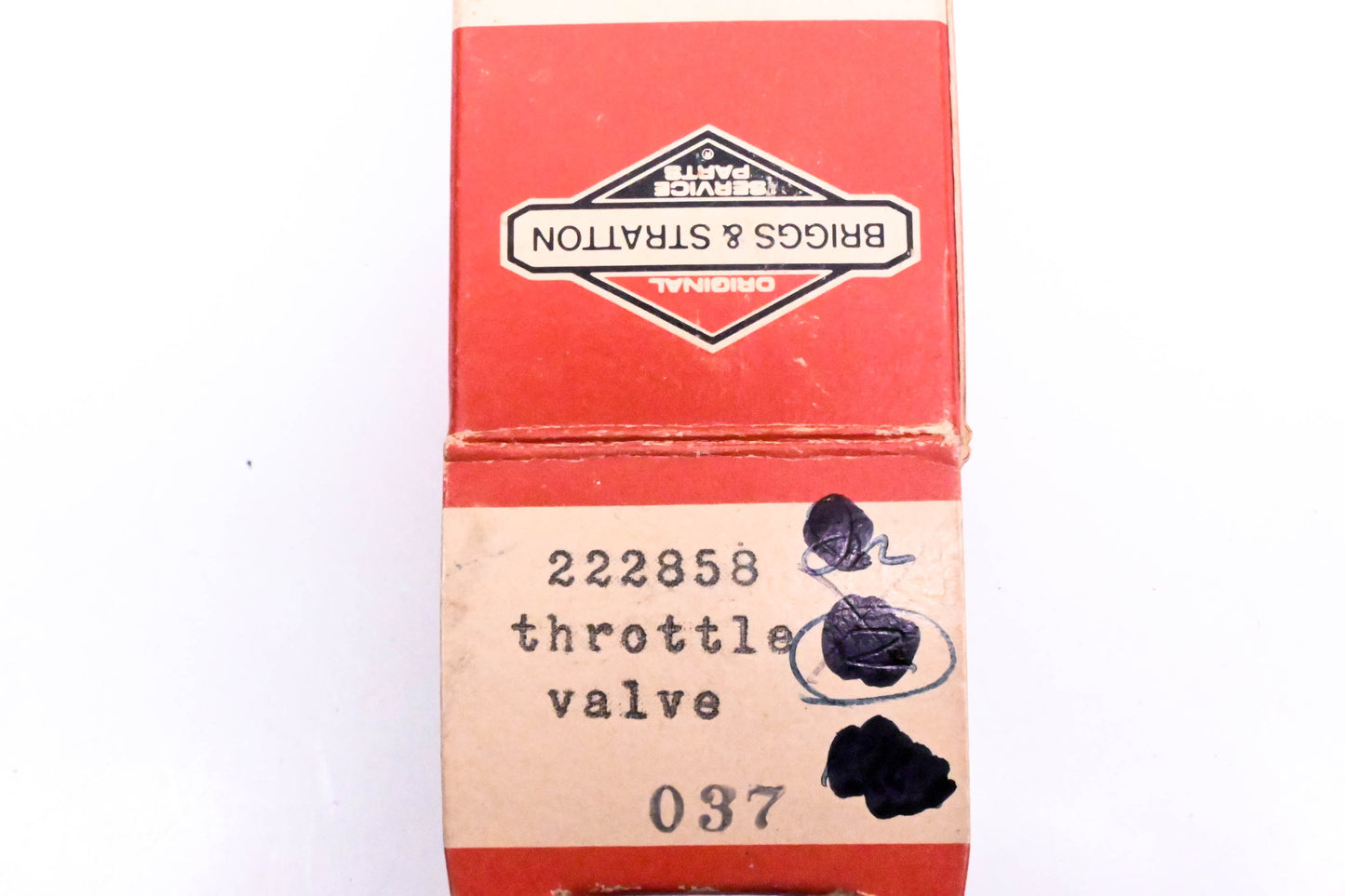 New OEM Briggs & Stratton 222858 Throttle Valve NOS