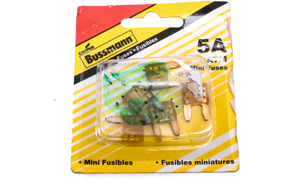Bussman ATM-5, BP/ATM-5-RP 5A Blade Fuses Qty 5 NOS