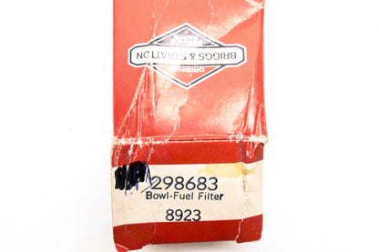New OEM Briggs & Stratton 298683 Sediment Filter Bowl NOS
