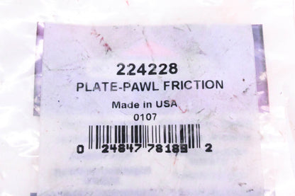 New OEM Briggs & Stratton 224228 Pawl Friction Plate NOS