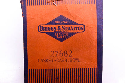 New OEM Briggs & Stratton 27682 Float Bowl Gaskets Qty 2 NOS
