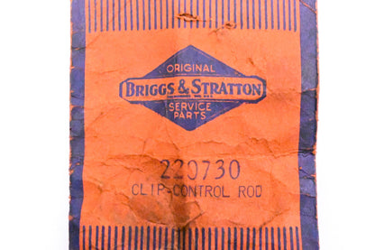 New OEM Briggs & Stratton 220730 Control Rod Clip NOS