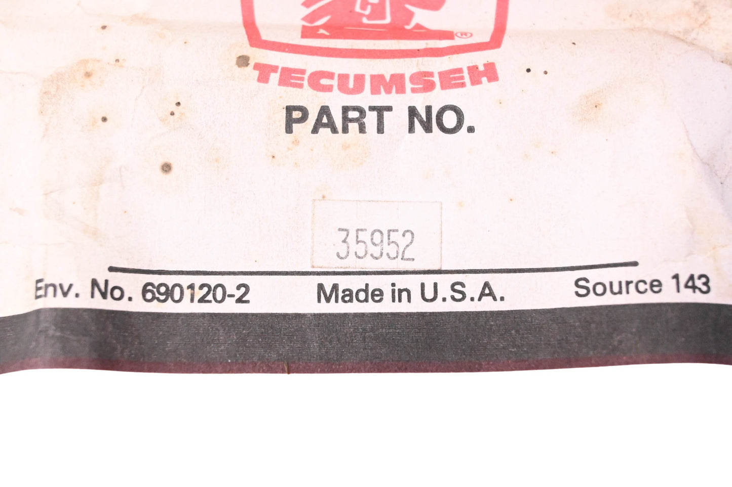 New OEM Tecumseh 35952 Gasket NOS