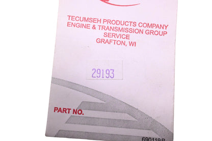 New OEM Tecumseh 29193 Governor Rod Retaining Ring NOS