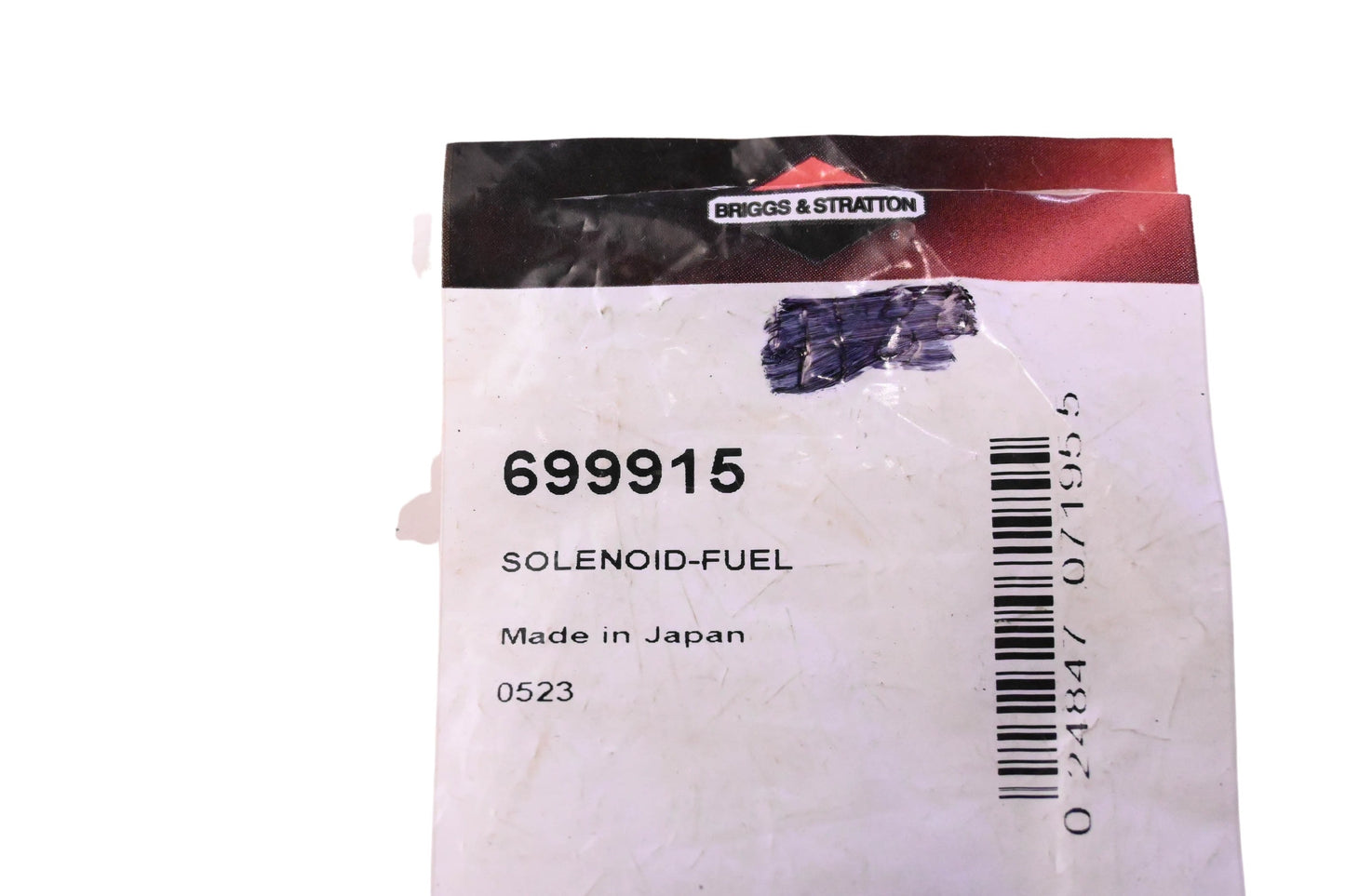 New OEM Briggs & Stratton 699915, 0523 Fuel Solenoid NOS