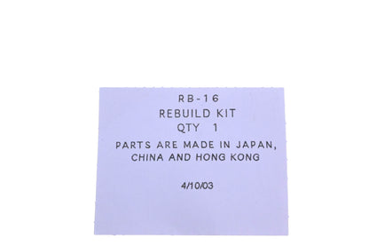 Zama RB-16 Carburetor Rebuild Kit NOS