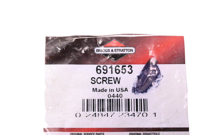 New OEM Briggs & Stratton 691653, 0440 Hex Head Screw NOS