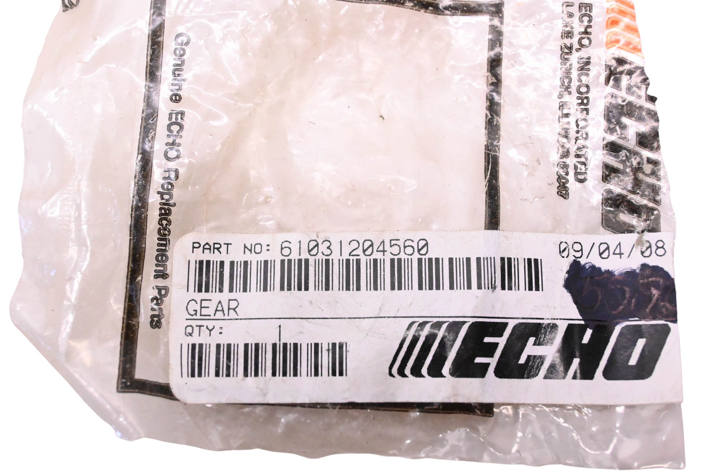 New OEM Echo 61031204560 Gear NOS
