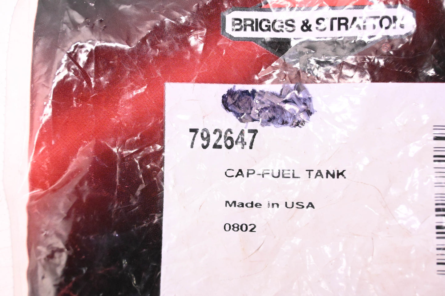 New OEM Briggs & Stratton 792647, 0802 Gas Cap NOS