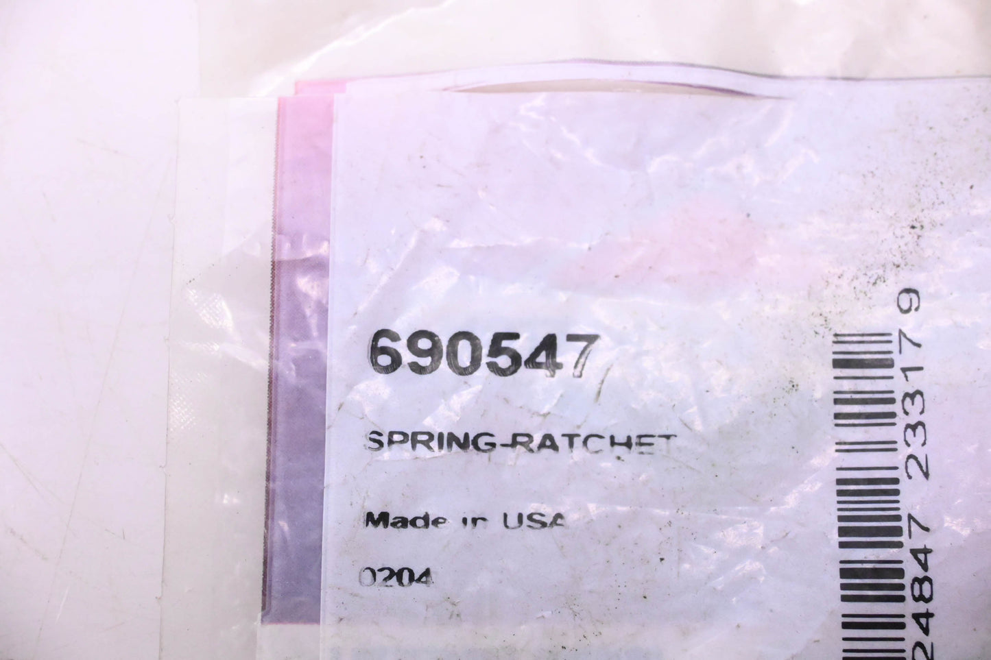 New OEM Briggs & Stratton 690547, 0204 Ratchet Spring NOS