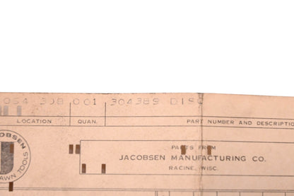 Jacobsen 304389 Disc NOS