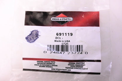 New OEM Briggs & Stratton 691119, 0725 Bolt NOS