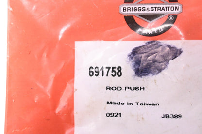 New OEM Briggs & Stratton 691758, 0921 Push Rod NOS