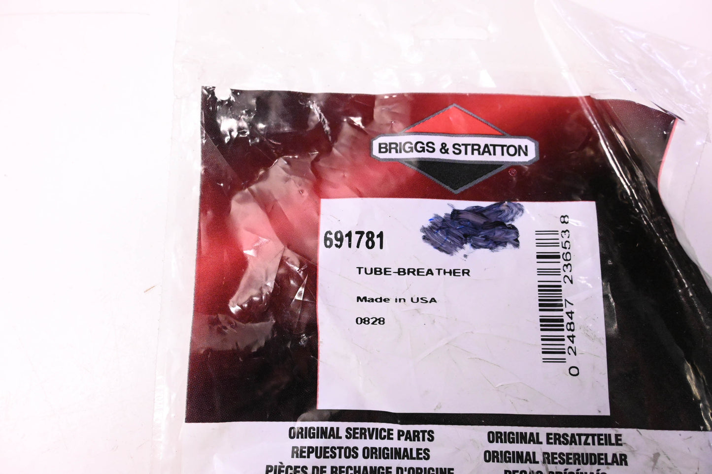 New OEM Briggs & Stratton 691781, 0828 Breather Tube Grommet NOS