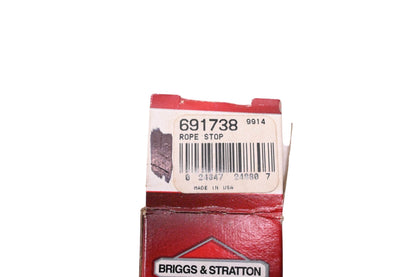 New OEM Briggs & Stratton 691738, 9914 Rope Stop NOS