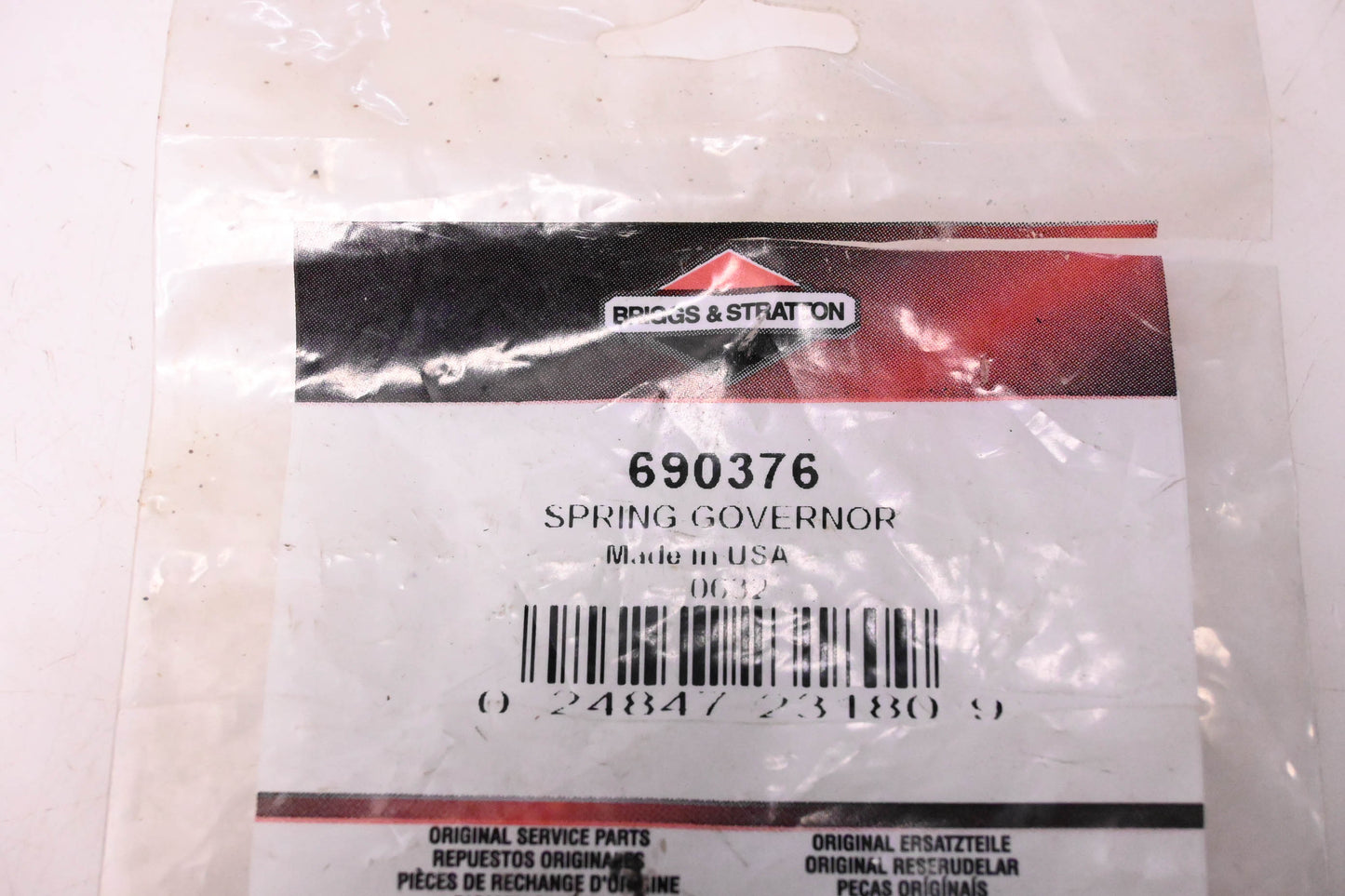 New OEM Briggs & Stratton 690376, 0632 Governor Spring NOS