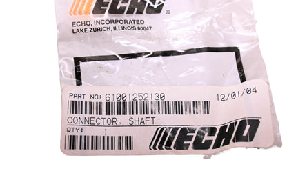 New OEM Echo 61001252130 Shaft Connector NOS