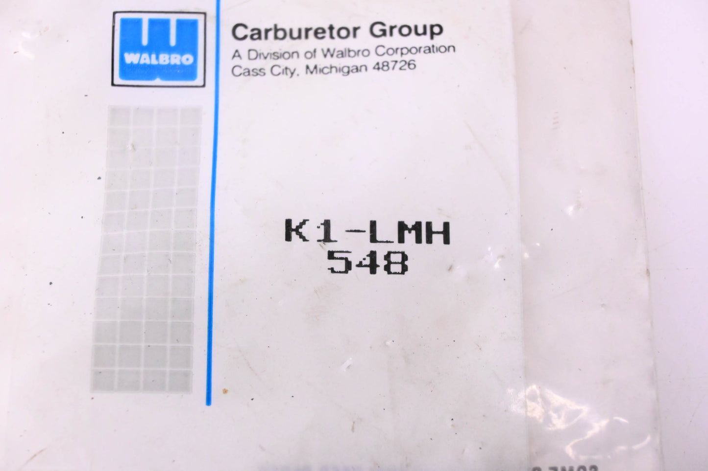 Walbro K1-LMH Carburetor Repair Kit NOS