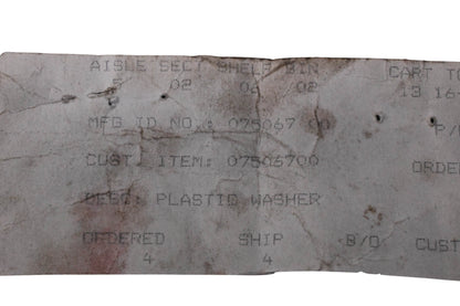 Ariens 07506700 Plastic Washer NOS