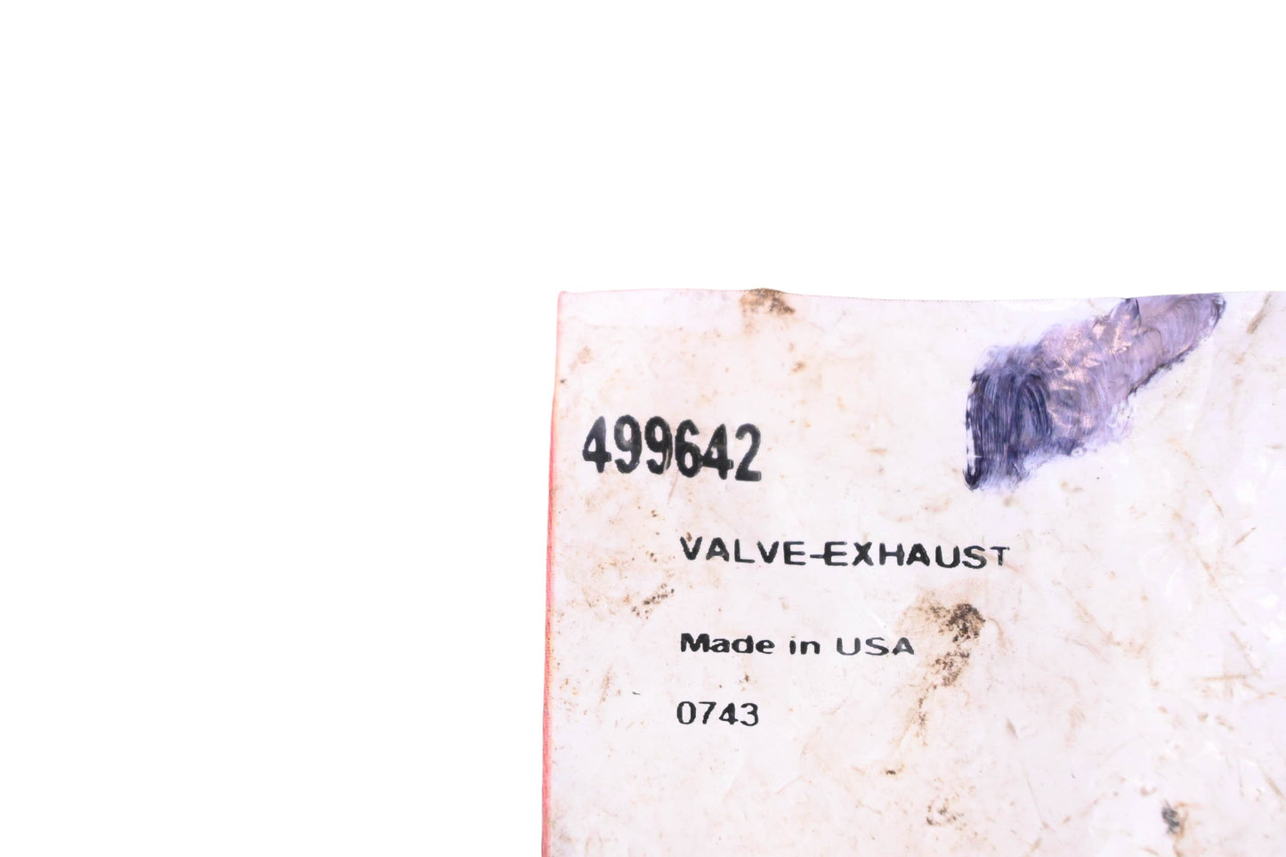 New OEM Briggs & Stratton 499642, 0743 Exhaust Valve NOS