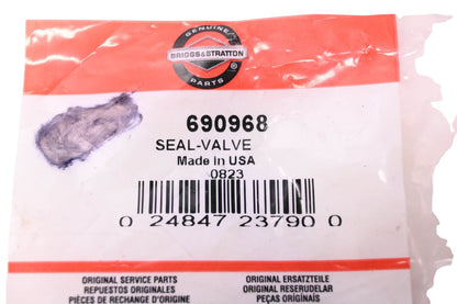 New OEM Briggs & Stratton 690968, 0823 Valve Seal NOS