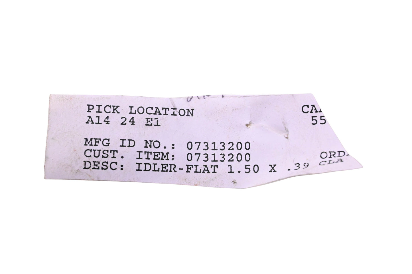 Ariens 07313200 Flat Idler Pulley NOS