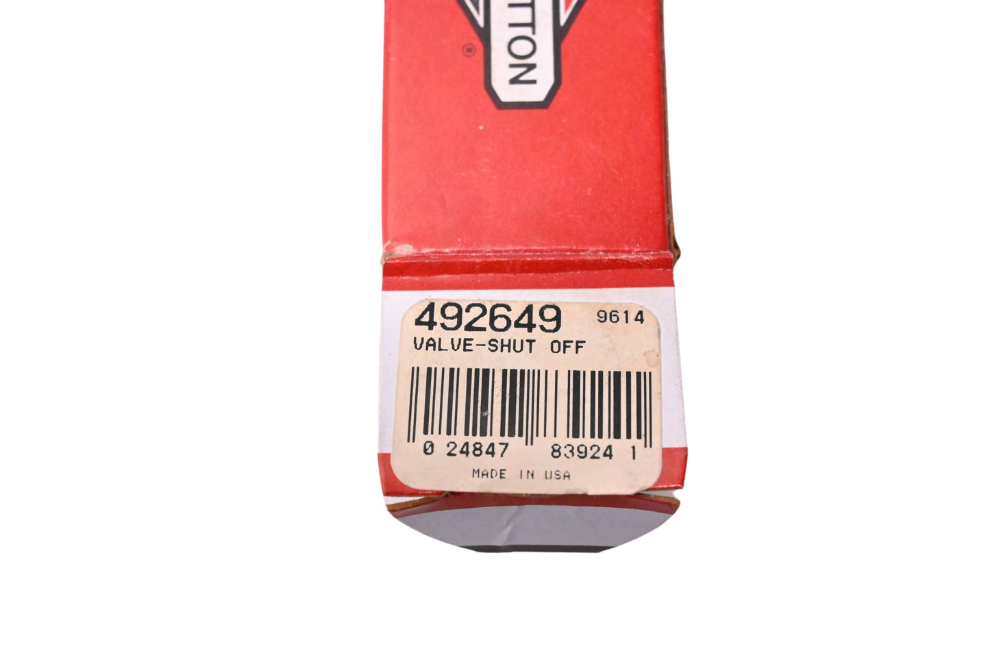 New OEM Briggs & Stratton 492649, 9614 Metal Shut Off Valve NOS
