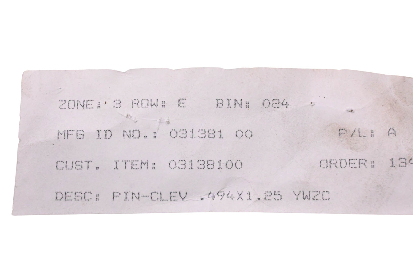 Ariens 03138100 Clevis Pin NOS