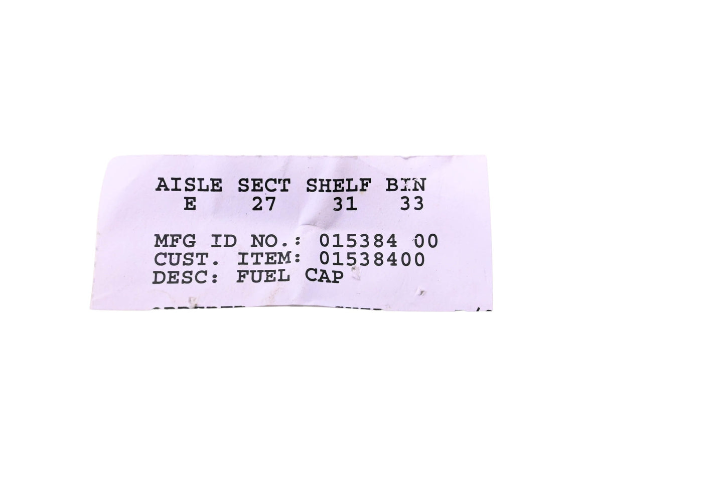 Ariens 01538400 Vented Gas Cap NOS