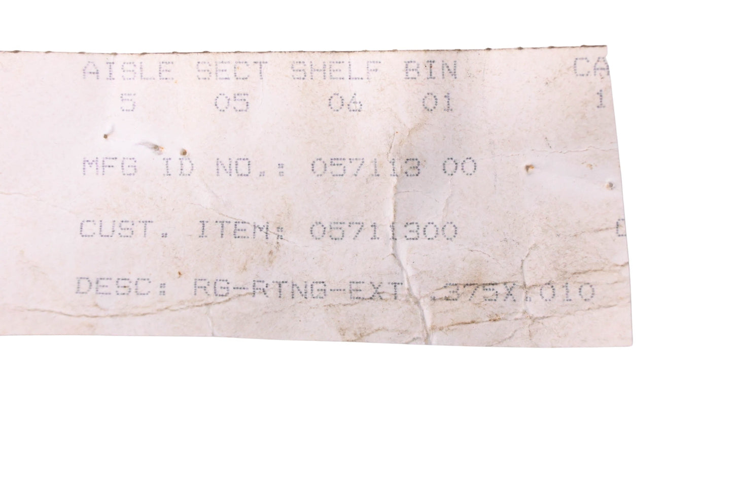 Ariens 05711300 External Retaining Ring .375X.010 NOS