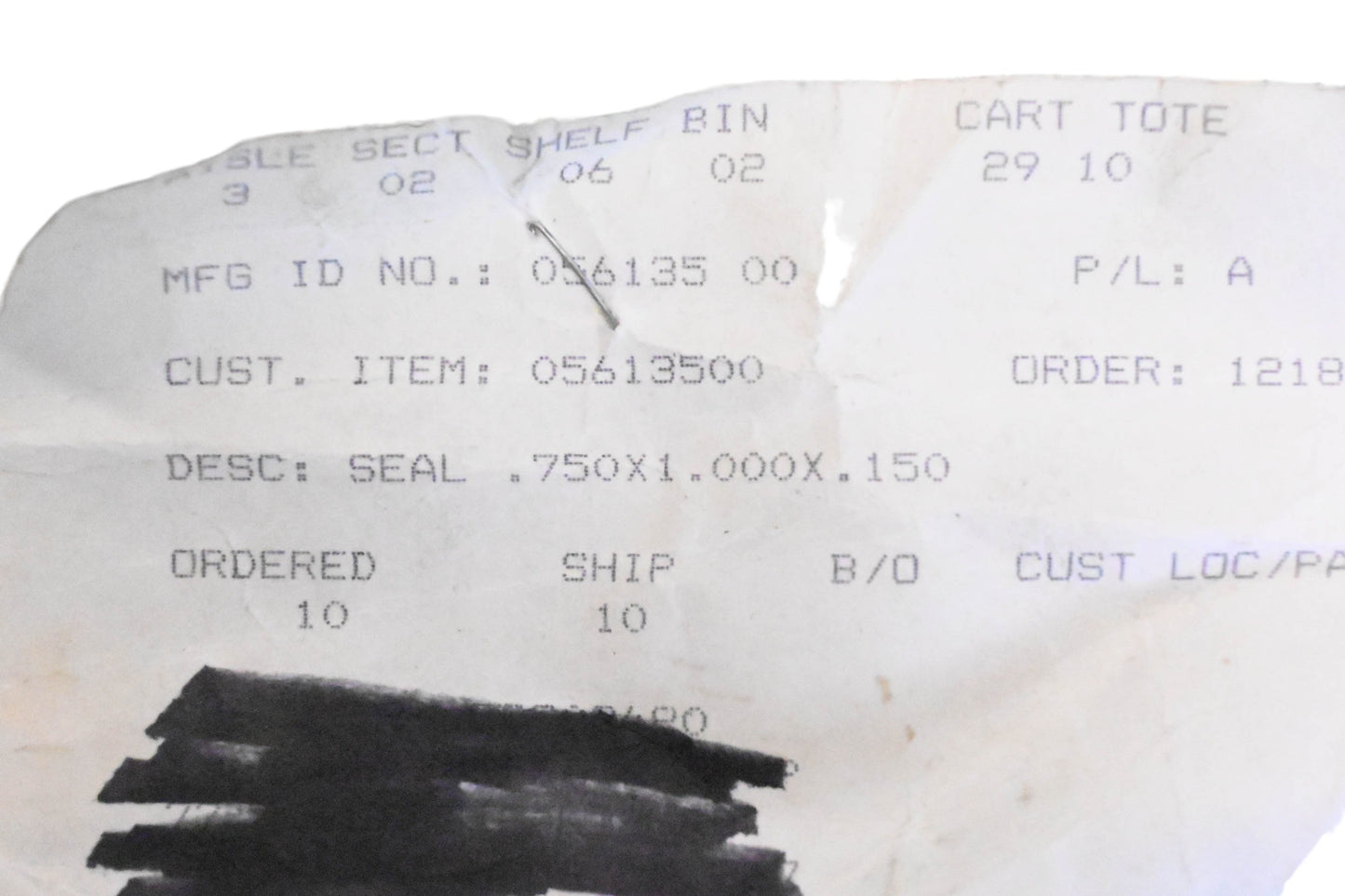 Ariens 05613500 Seal NOS