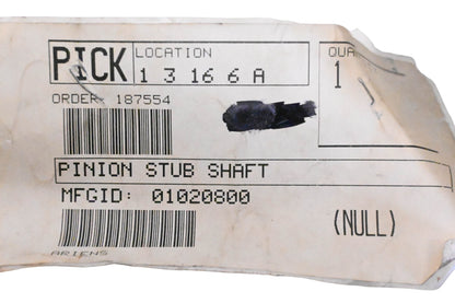 Ariens 01020800 Stub Shaft Pinion NOS