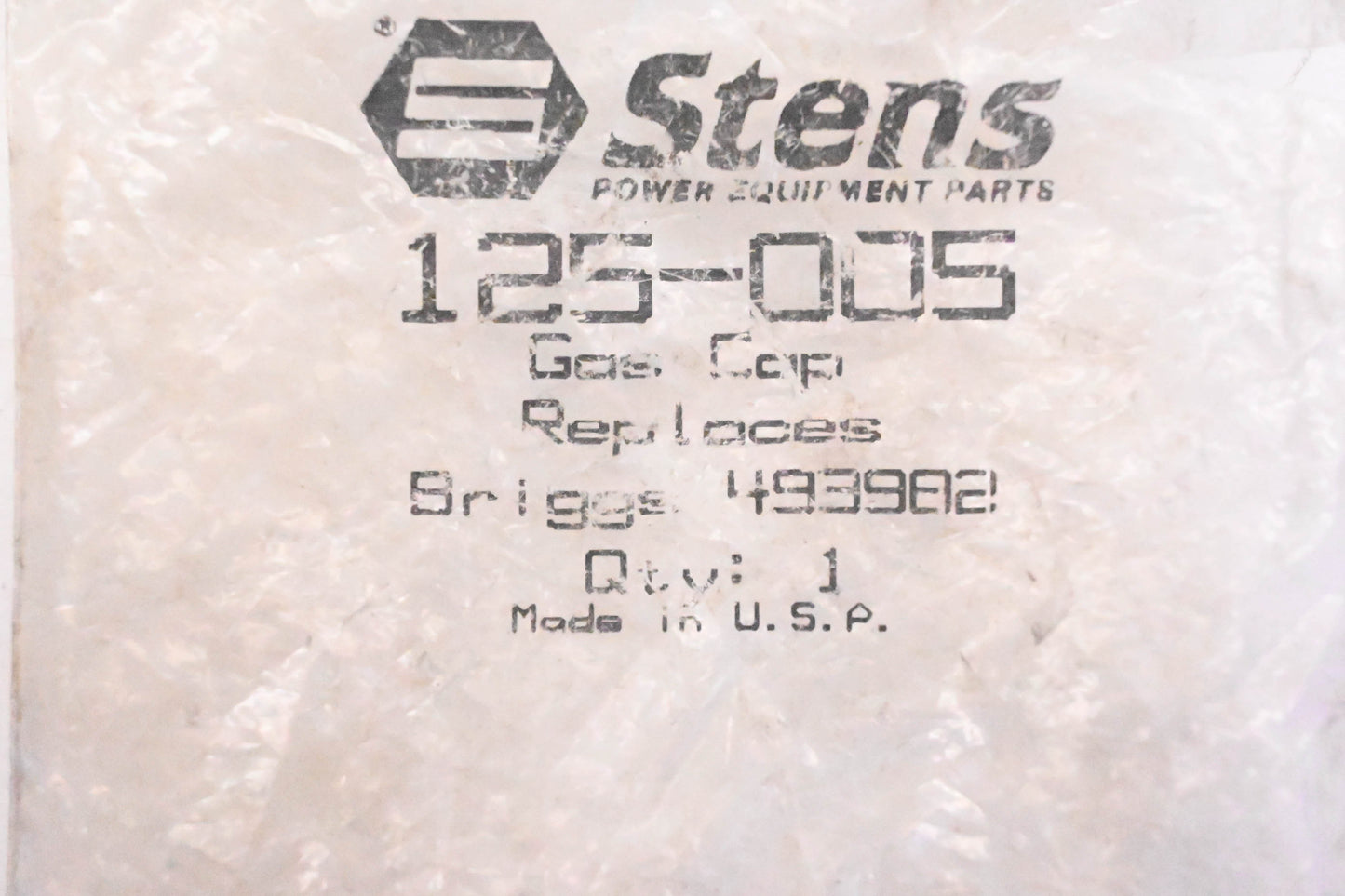 Stens 125-005, 493982 Gas Cap NOS