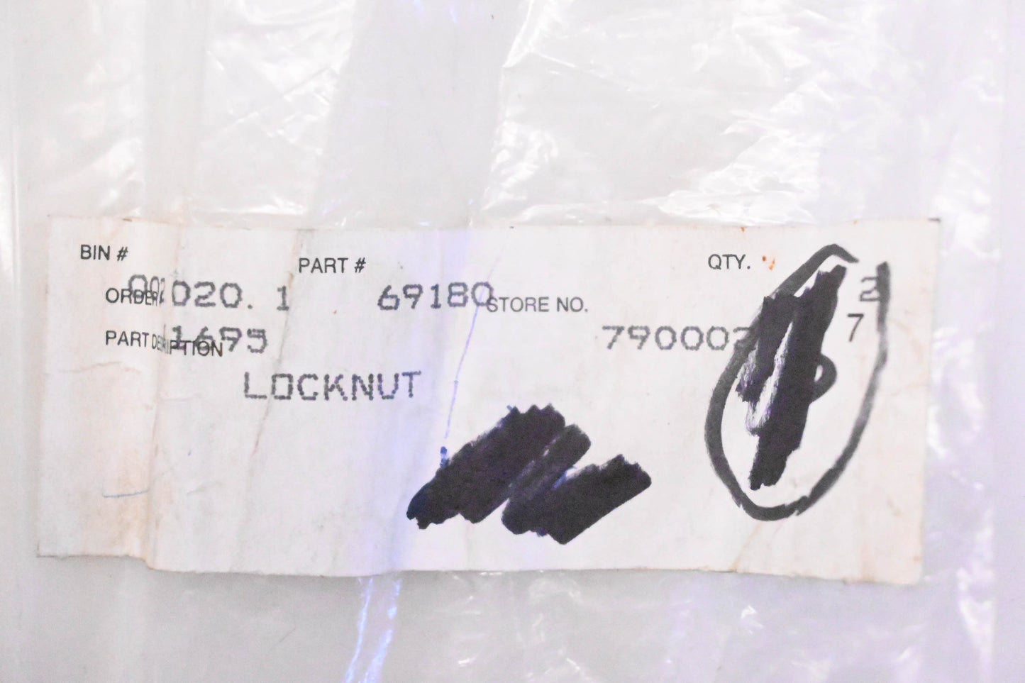 AYP 69180 Locknuts Qty 3 NOS
