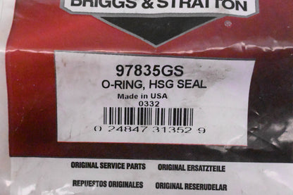 New OEM Briggs & Stratton 97835GS O-Ring NOS