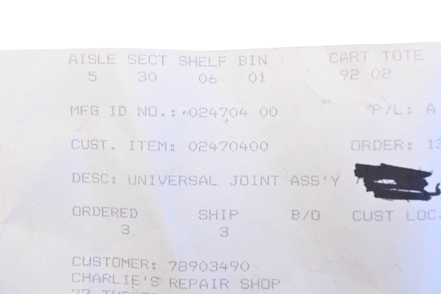 Ariens 24704, 02470400 Universal Chute Rod NOS