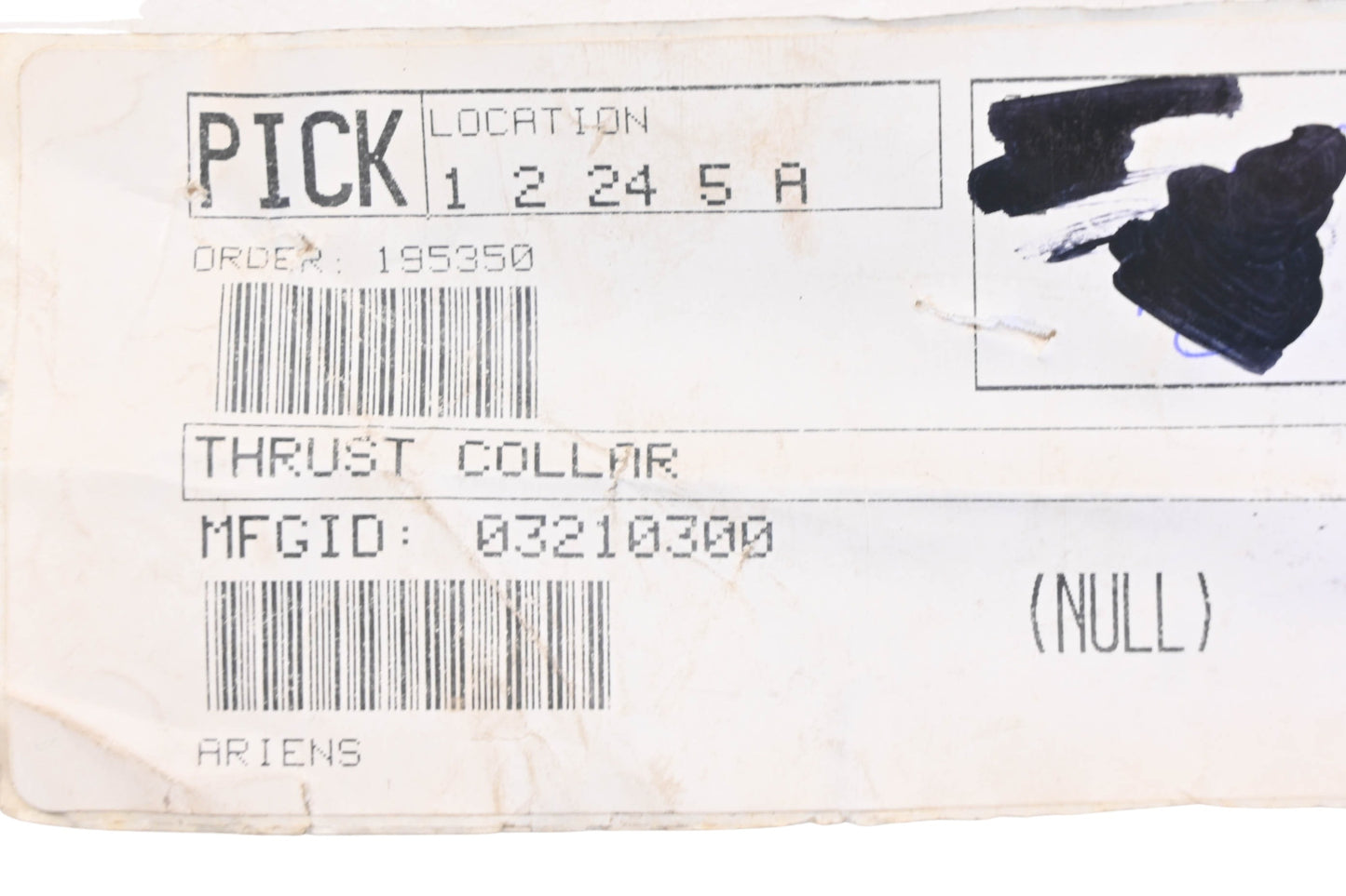 Ariens 03210300 Thrust Collar NOS