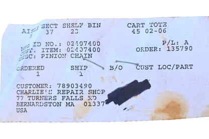 Ariens 02407400 Pinion Chain NOS