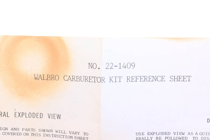 Rotary 22-1409 Carburetor Kit NOS