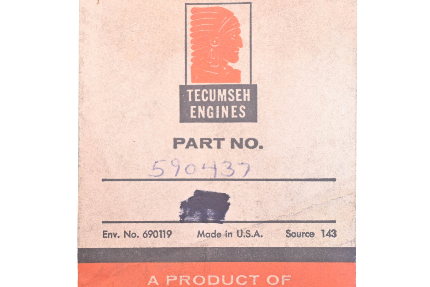 New OEM Tecumseh 590437 Snap Ring NOS
