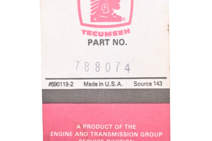 New OEM Tecumseh 788074 Ring Seal NOS