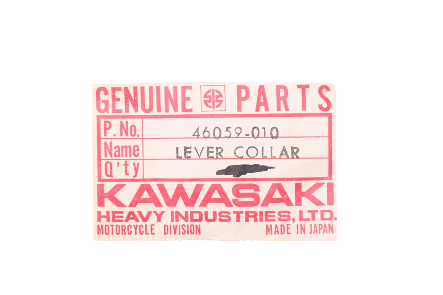 New OEM Kawasaki 46059-010 Lever Collar Bushings Qty 4 NOS