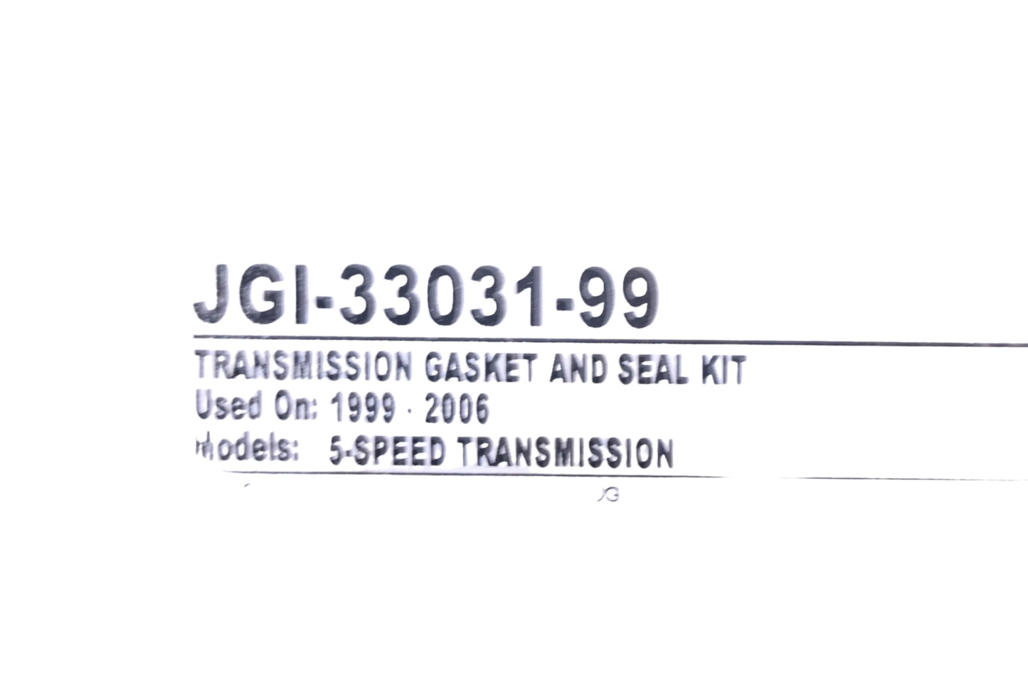 James Gaskets JGI-33031-99 Gasket Kit NOS