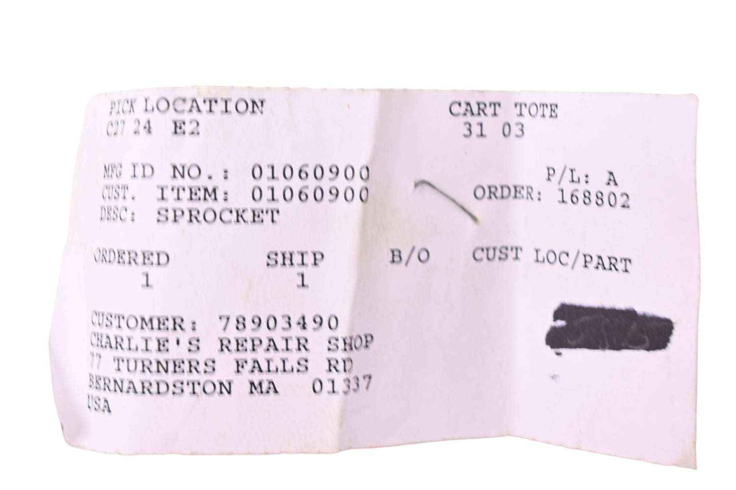 Ariens 01060900 Sprocket NOS