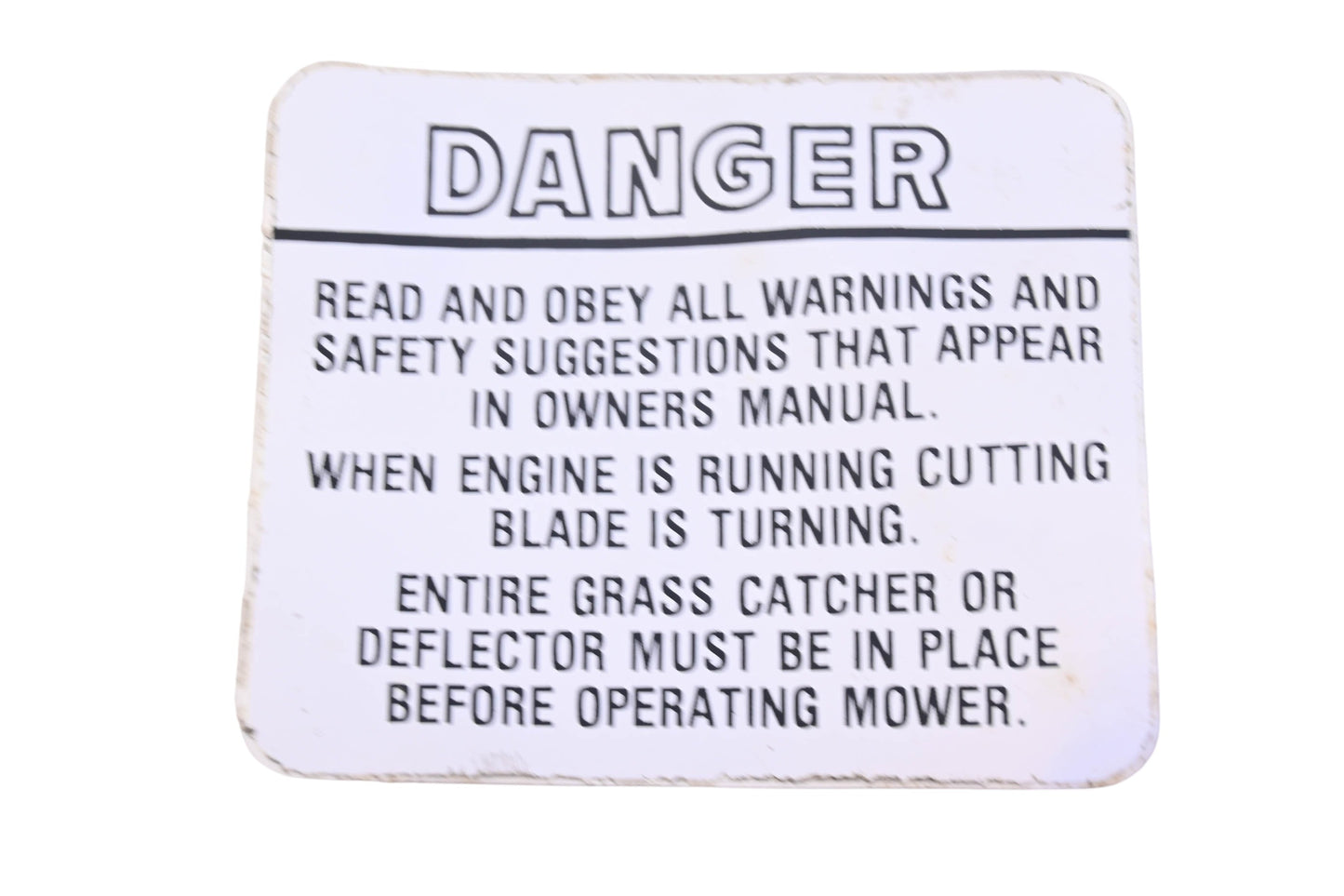New OEM Briggs & Stratton 315513 Danger Decal NOS