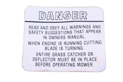 New OEM Briggs & Stratton 315513 Danger Decal NOS