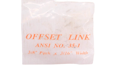 Aftermarket 35-1 ANSI Offset Chain Links Qty 2 NOS