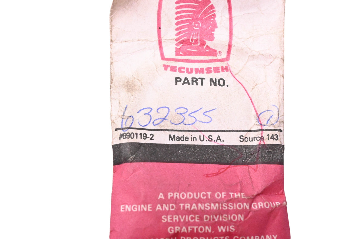 New OEM Tecumseh 632355 Carburetor Repair Kit NOS