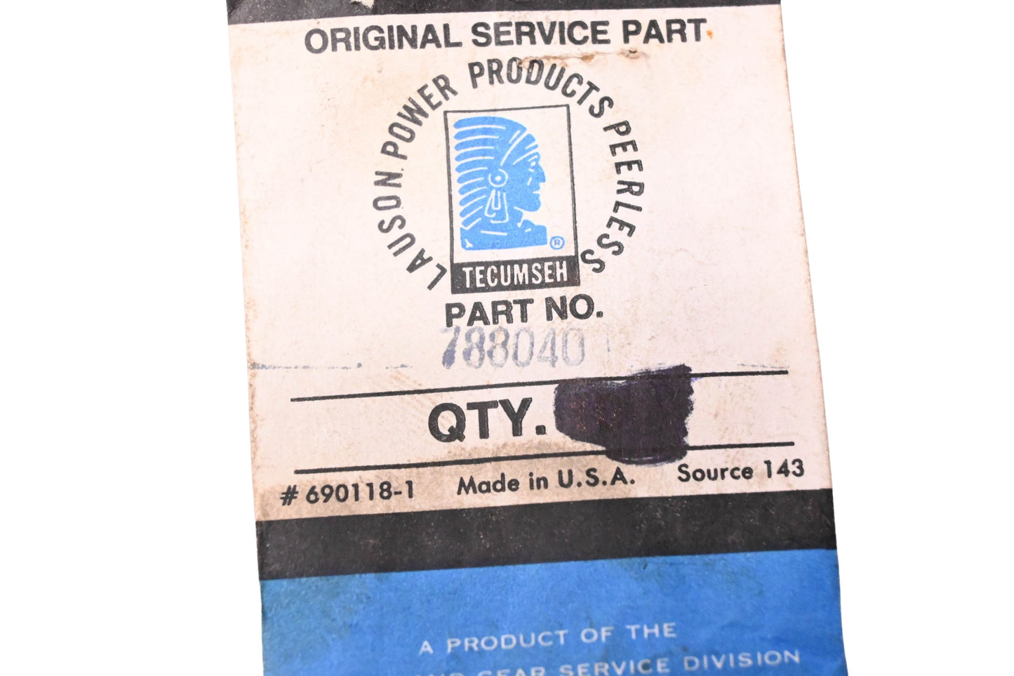 New OEM Tecumseh 788040 Snap Rings Qty 2 NOS