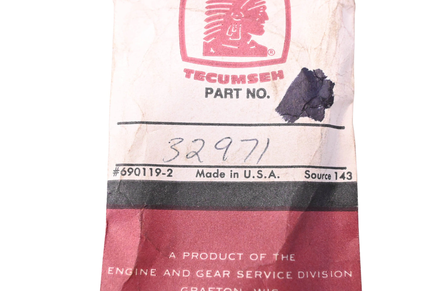 New OEM Tecumseh 32971 Adapter NOS